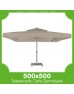 500x500 cm Teleskopik Dişli Sistem Cafe Şemsiyesi