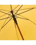 Ahşap Baston Saplı Sarı Promosyon Yağmur Şemsiyesi